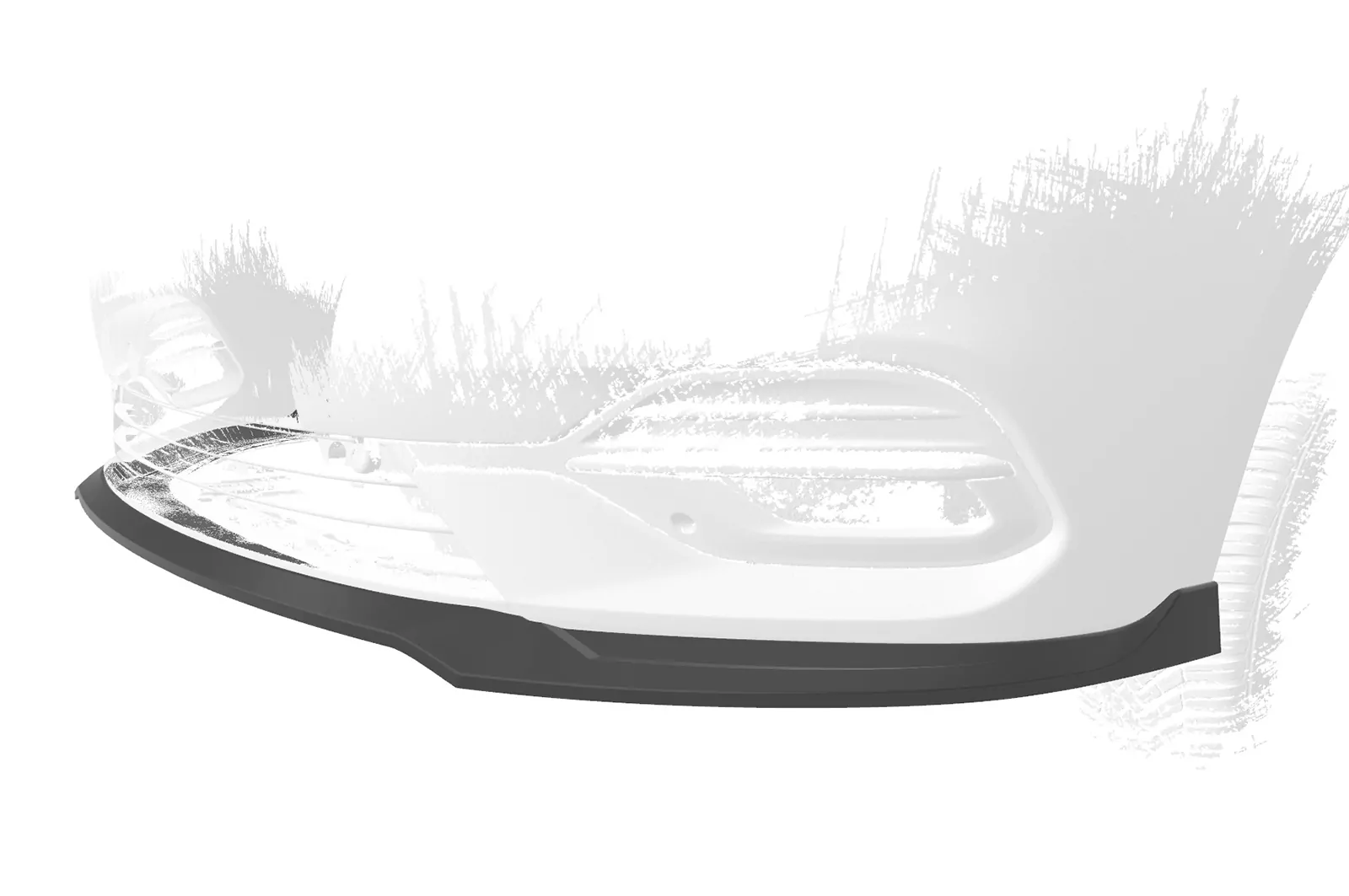 Cup-Spoilerlippe mit ABE für Opel Astra K CSL601 Schwarz Strukturiert