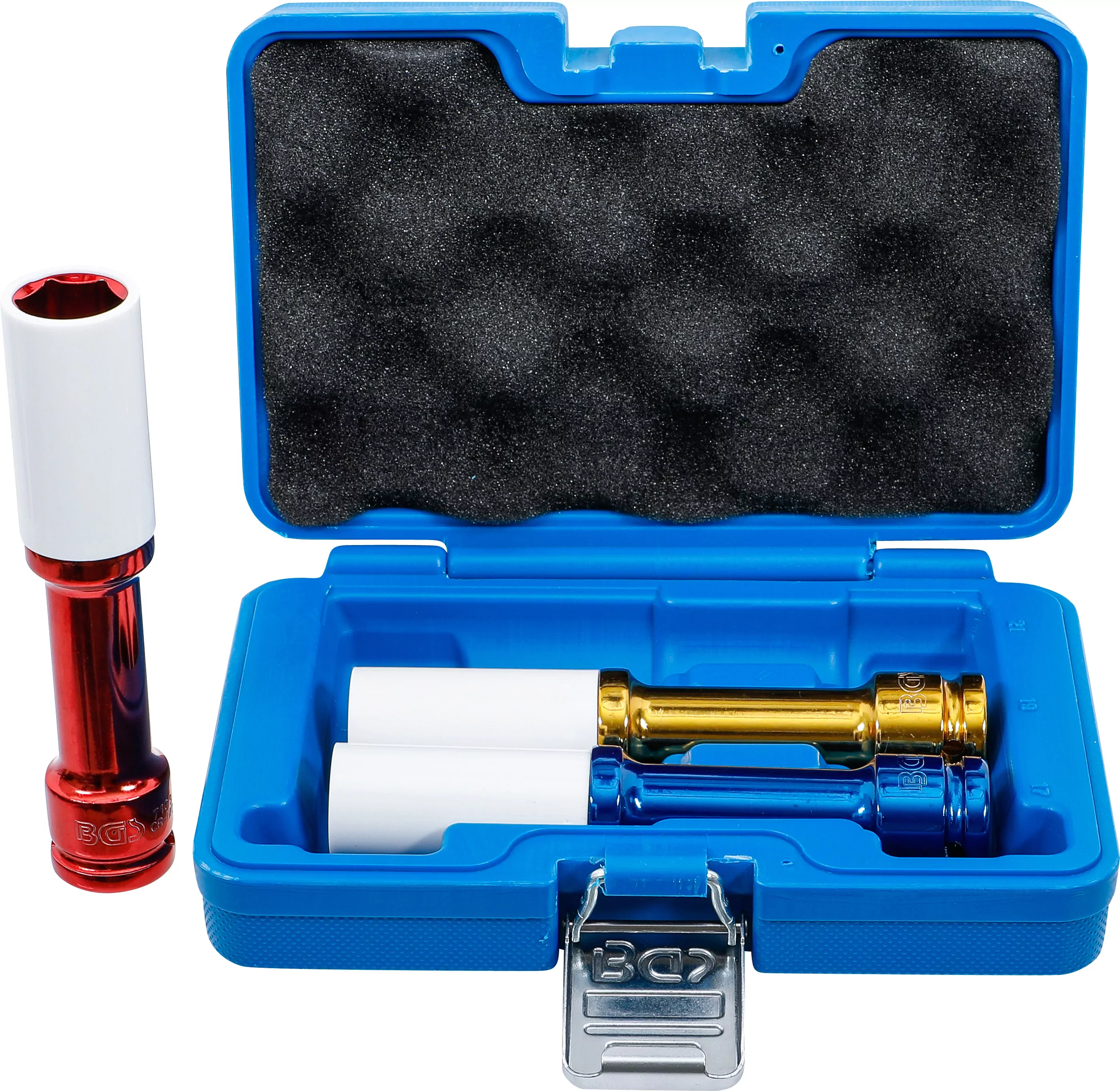 Kraft-Schoneinsatz-Satz | Antrieb Innenvierkant 12,5 mm (1/2") | 150 mm tief | SW 17 / 19 / 21 mm | 3-tlg.