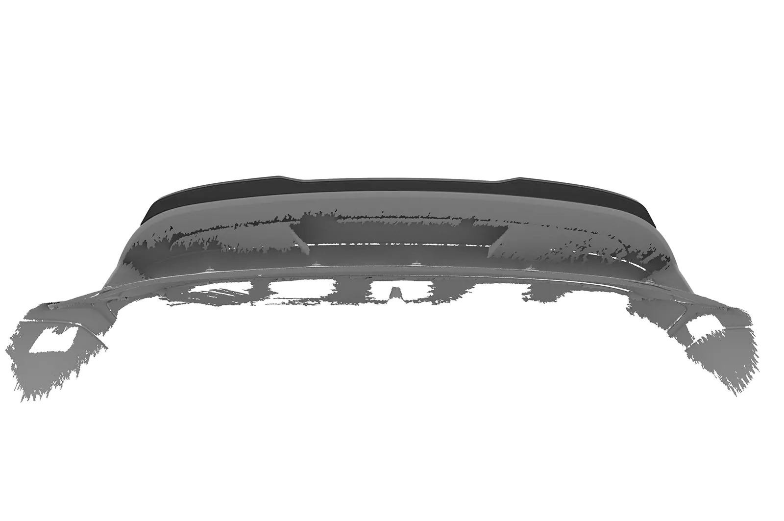 Heckflügel mit ABE für Opel Corsa F HF134 Schwarz Strukturiert