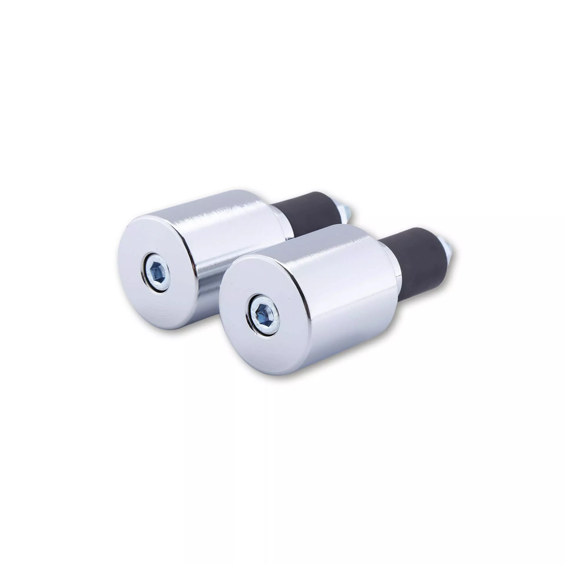 SHIN YO Bar End Weights, Chrome-Plated Steel, 206 g For Steel Handlebars