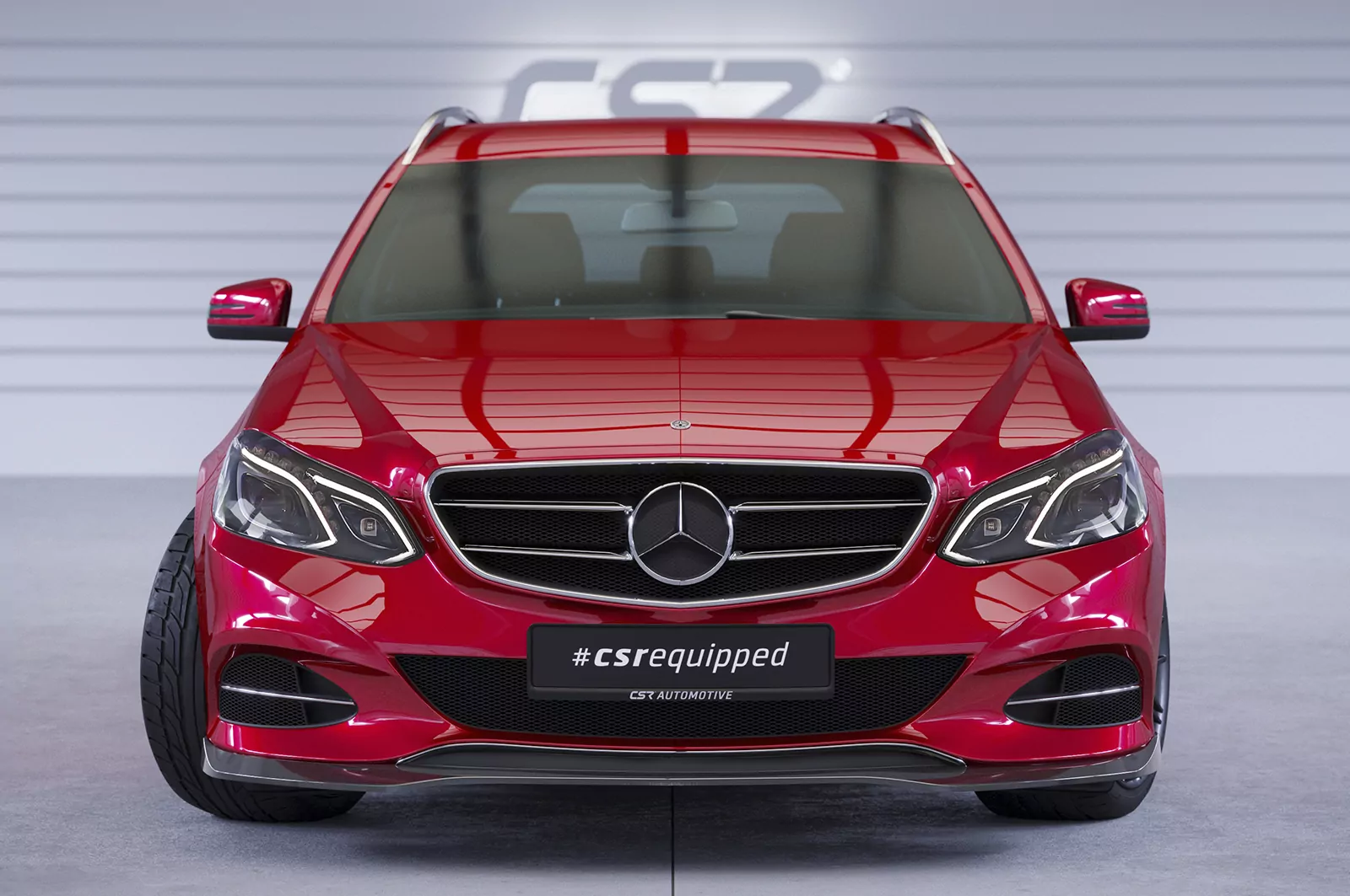 Cup-Spoilerlippe mit ABE für Mercedes Benz E-Klasse (W212/S212) CSL751 Schwarz Strukturiert