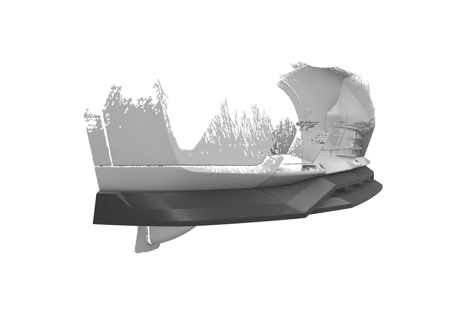 Cup-Spoilerlippe mit ABE für BMW X4 (G02) CSL672 Schwarz Strukturiert