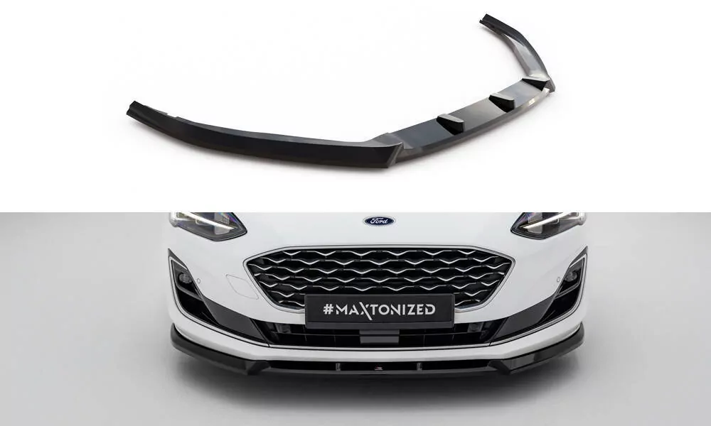Front Ansatz V.2 Für Ford Focus Vignale Mk4 Schwarz Hochglanz