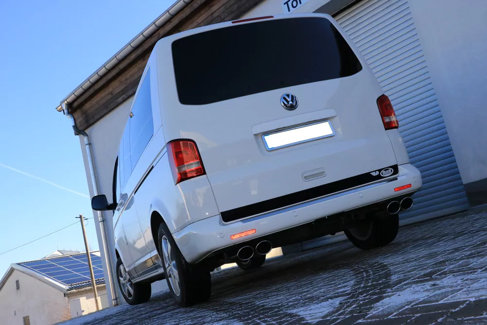 VW Bus T5/ T6  Endschalldämpfer Ausgang rechts/links - 2x115x85 Typ 32 rechts/links