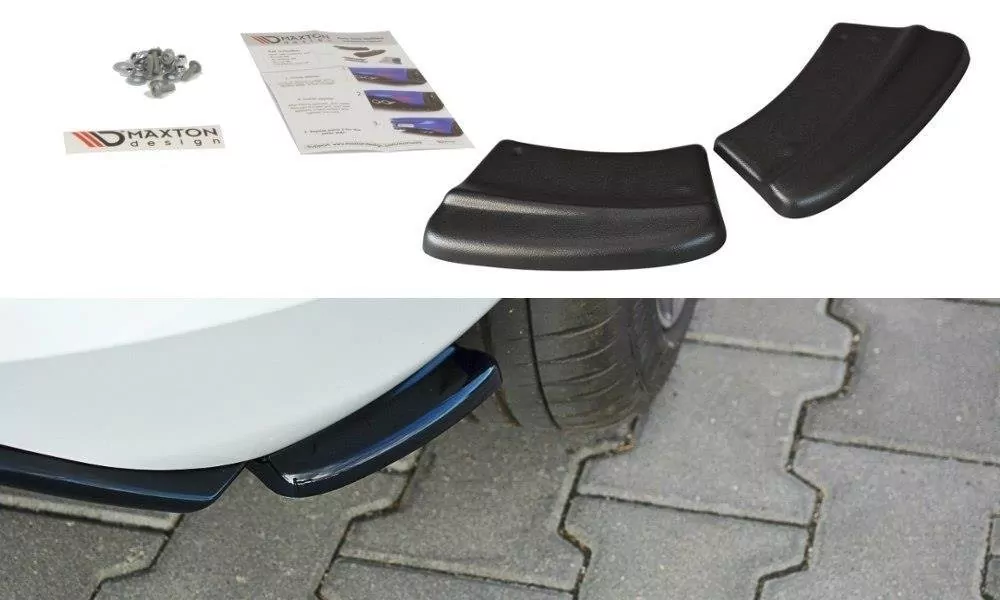 Heck Ansatz Flaps Diffusor Passend Für Diffusor Passend Für Ford Fiesta Mk8 ST-Line Schwarz Hochglanz Schwarz Hochglanz