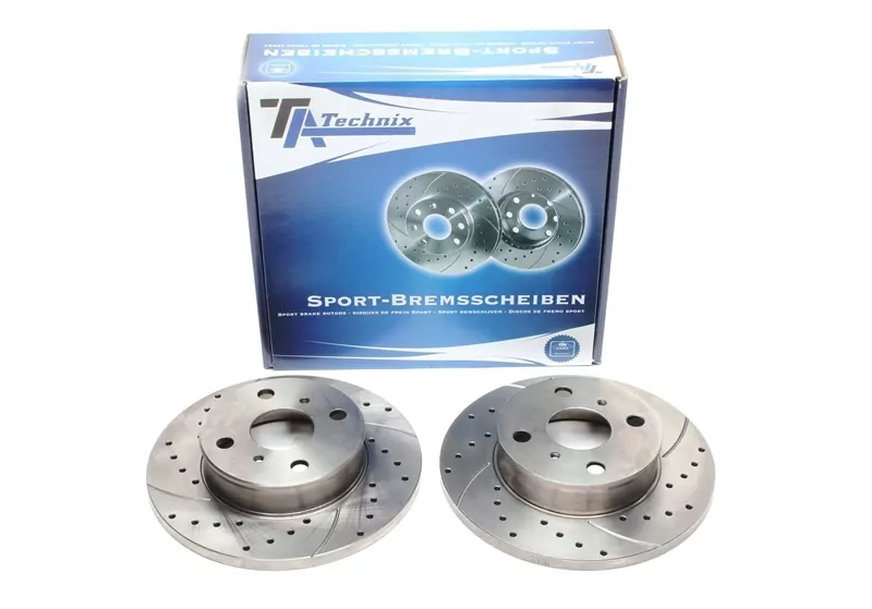TA Technix Sport Bremsscheiben Satz Vorderachse passend für Toyota Corolla Liftback/Compact/SW / Corolla Liftback/Compact/Wagon