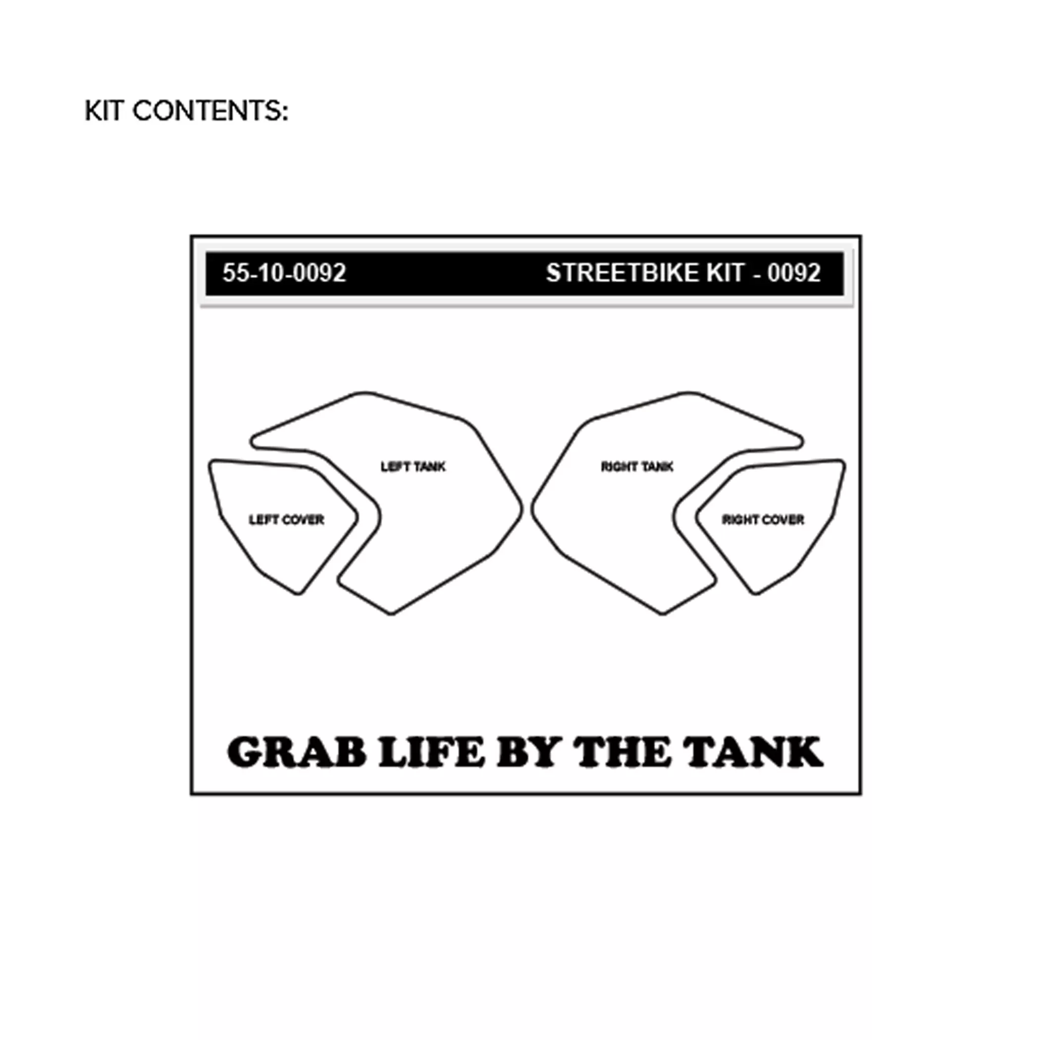 Stompgrip Traction Pad Icon für Yamaha MT-09 14-20 Hybrid