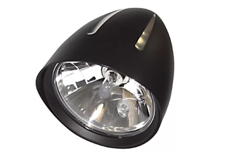 HIGHSIDER pro 5 3/4 Inch Headlight Classic 1 Extreme H4 Black Classic 1 Extreme, E-Approved (1pc)