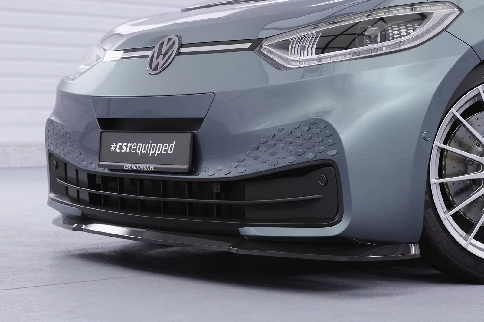 Cup-Spoilerlippe mit ABE für VW ID3 CSL528 Schwarz Strukturiert