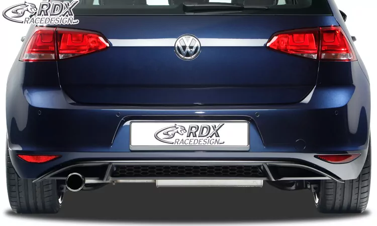 RDX Heckansatz für VW Golf 7 "GTI-Look" Heckeinsatz Heckblende Diffusor