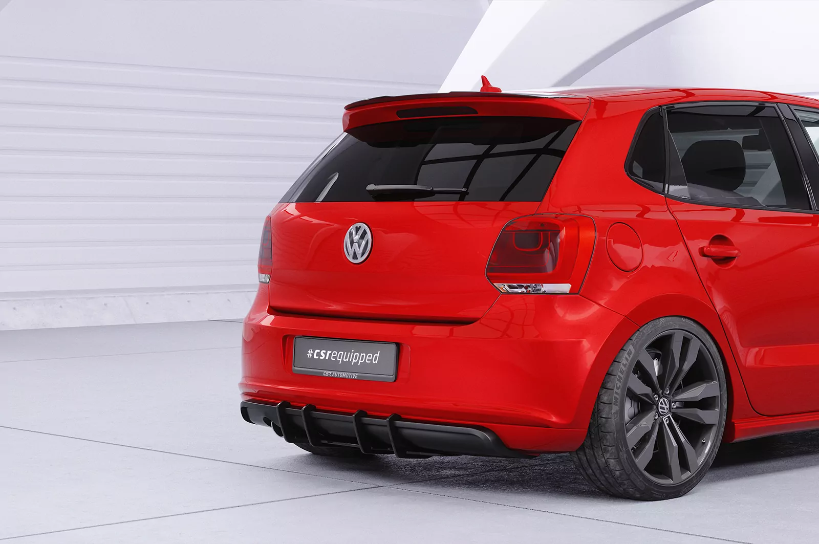 Racing Diffusor / Heckansatz für VW Polo 5 (Typ 6R) R-Line HA350