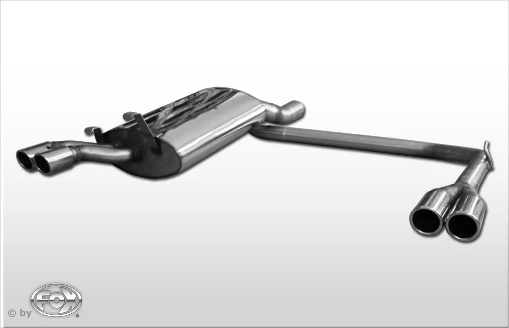 Audi V8 Typ D11  Endschalldämpfer Ausgang rechts/links - 2x70 Typ 16 rechts/links