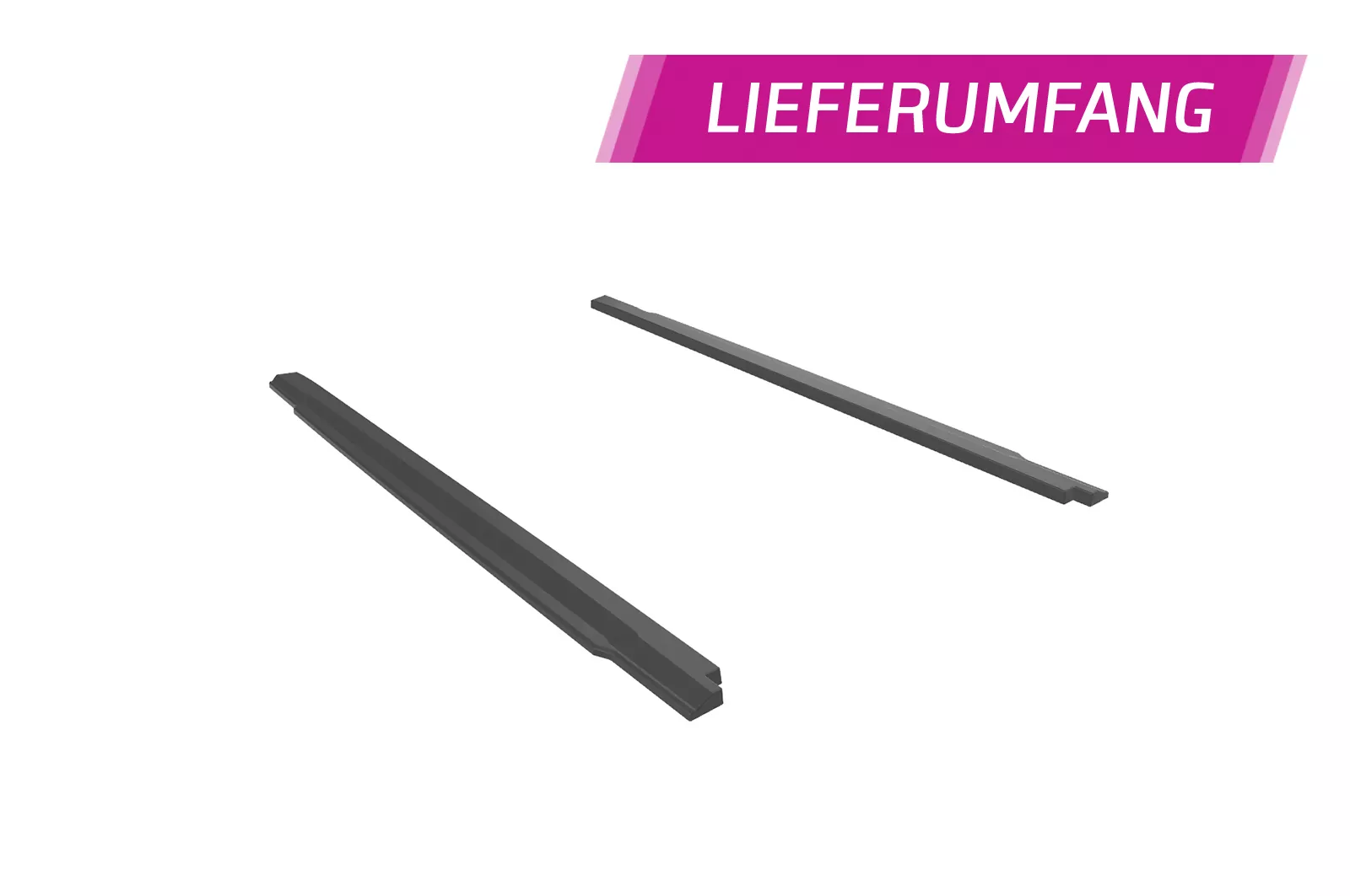 Seitenschweller für Hyundai Kona (1.Gen) N/N-Line SS577 Schwarz Strukturiert