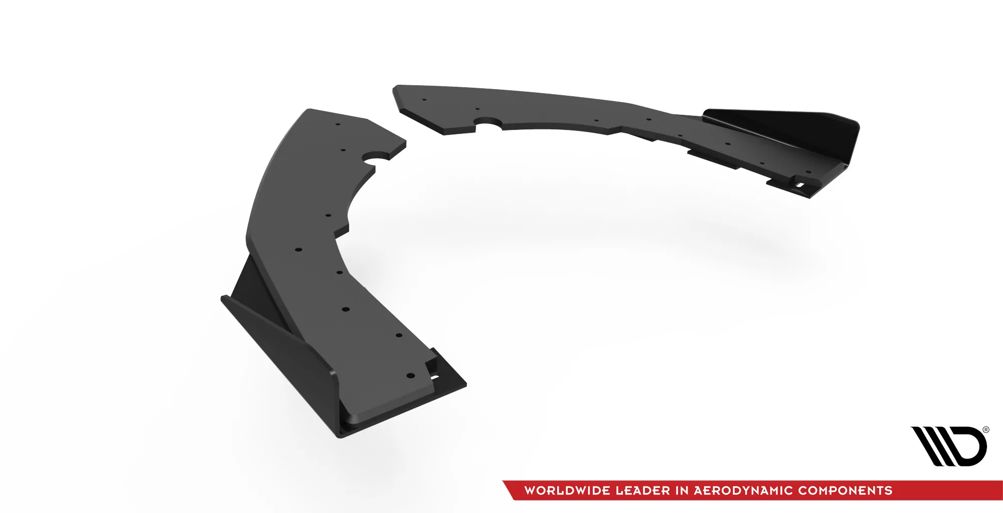 Street Pro Heck Ansatz Flaps Diffusor +Flaps Für BMW M2 F87 Schwarz Hochglanz