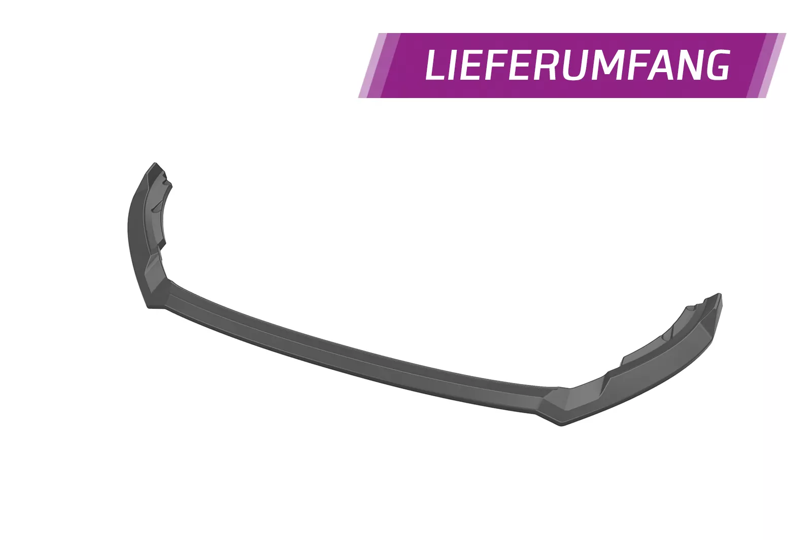 Cup-Spoilerlippe mit ABE für Skoda Fabia 3 (Typ NJ) CSL631 Schwarz Strukturiert