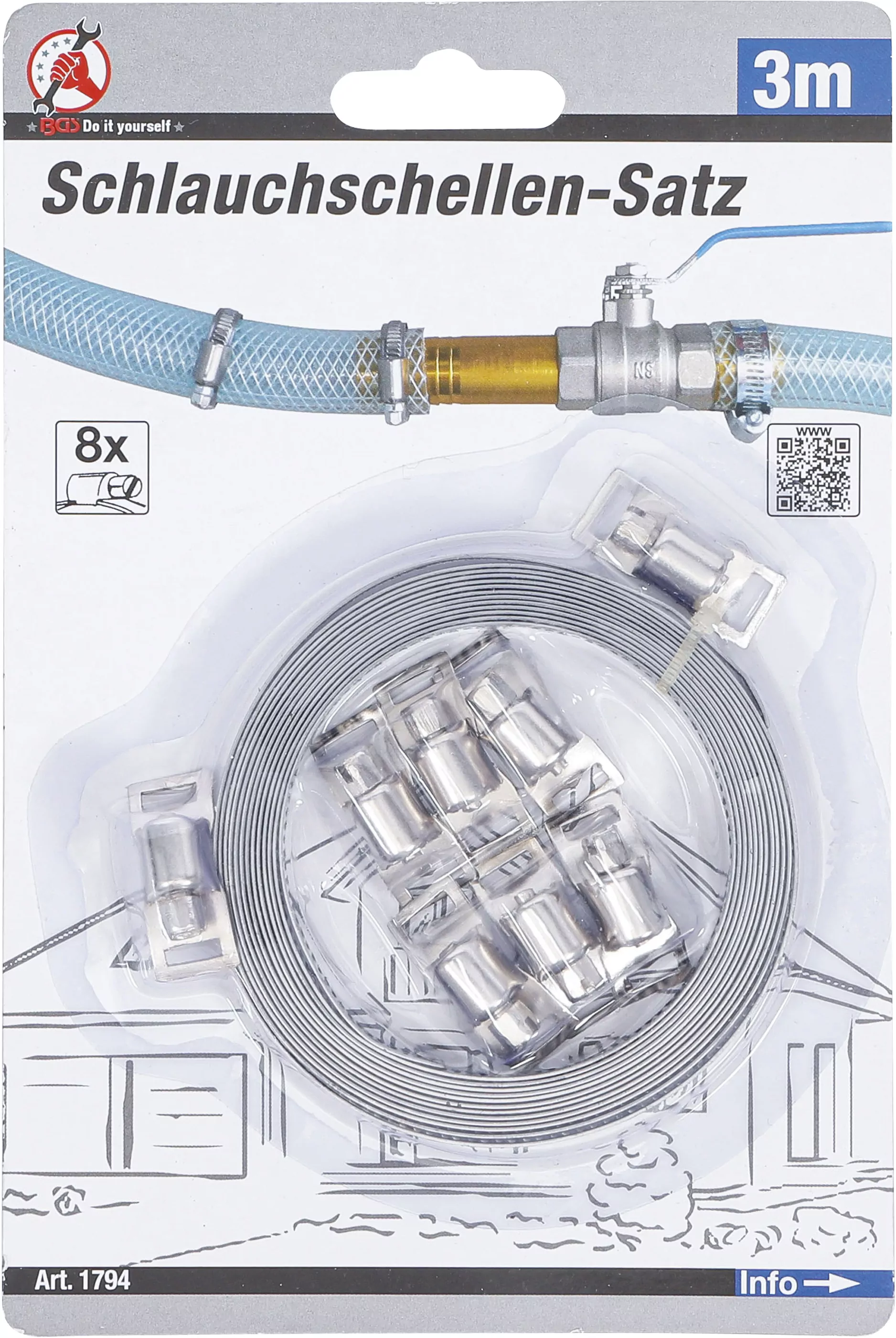 Schlauchschellen-Satz | "Endlos" | 3 m