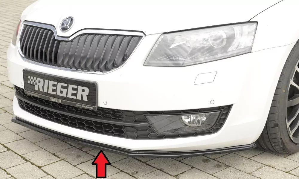 Rieger Spoilerschwert für Skoda Octavia (5E) | Lim. 02.13-01.17 (bis Facelift) für orig. Frontschürze