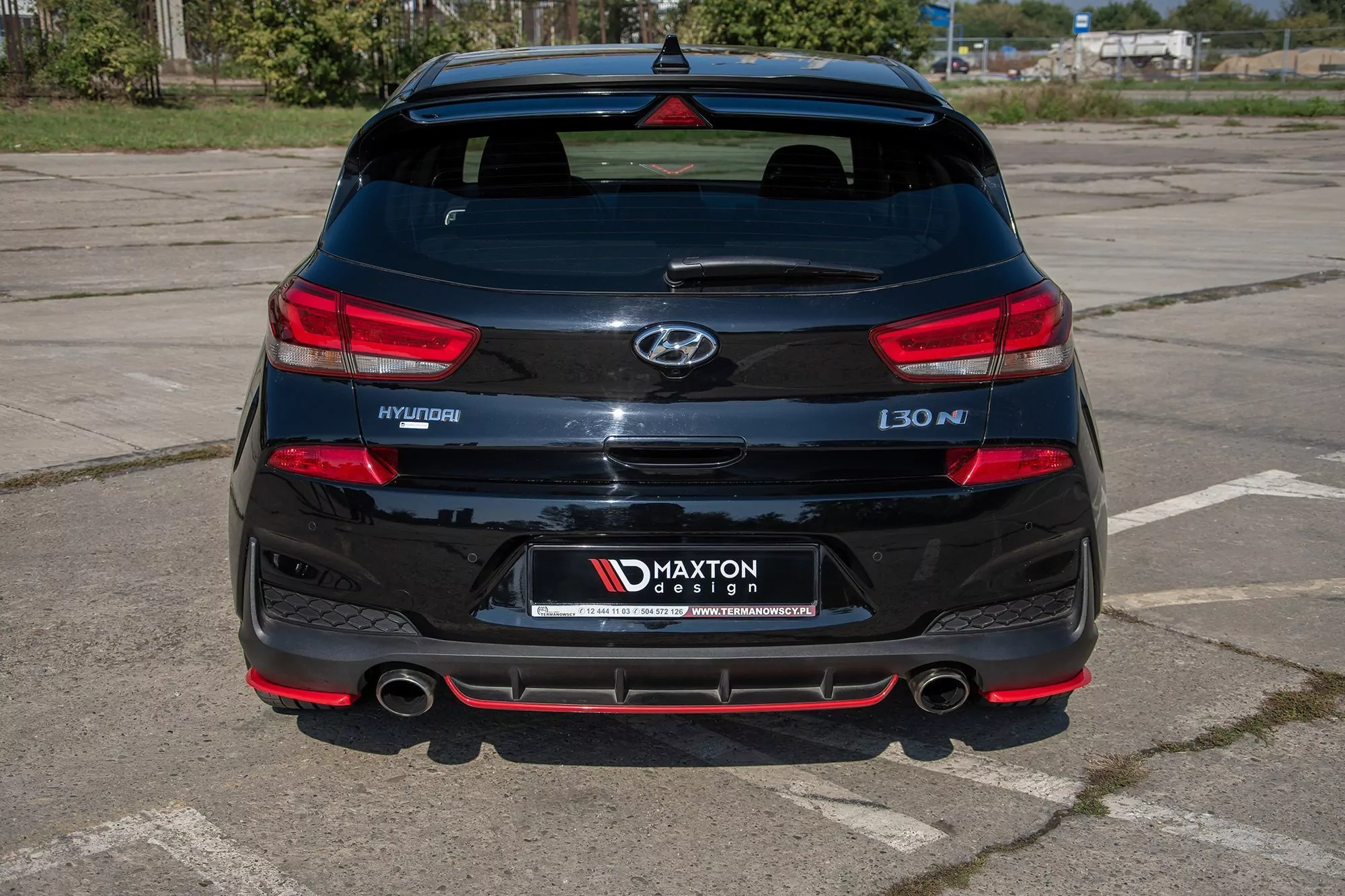 Heck Ansatz Flaps Diffusor Passend Für Diffusor V.2 Passend Für Hyundai I30 N Mk3 Hatchback
