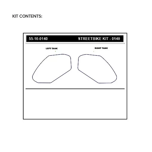 Stompgrip Traction Pad Volcano für Kawasaki Z650 17-22 Klar