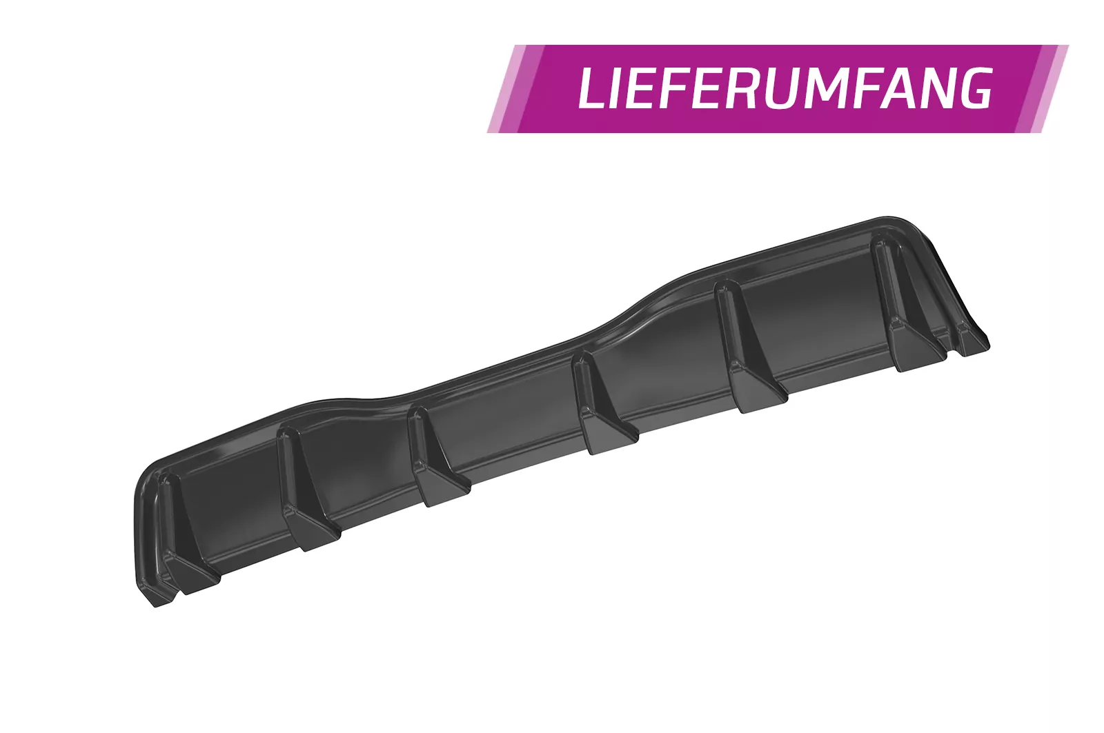 Heckansatz für Toyota GR Yaris (XP21) HA277 Schwarz Strukturiert