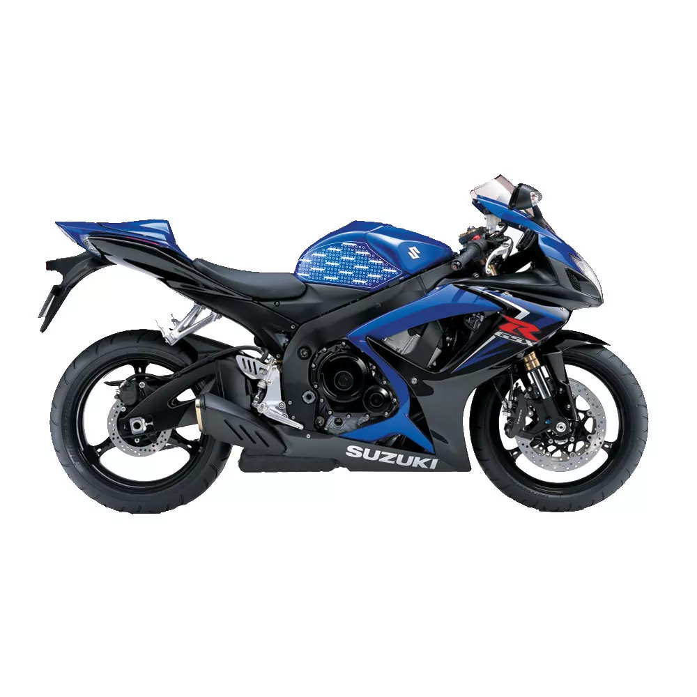 Stompgrip Traction Pad Volcano für Suzuki GSX-R 750 06-07 Klar