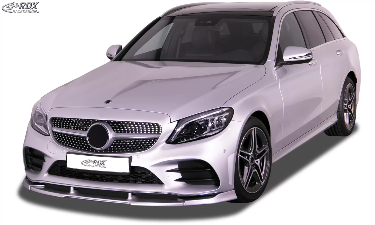 RDX Frontspoiler VARIO-X für MERCEDES C-Klasse AMG-Line W205, S205, C205 (2018+) Frontlippe Front Ansatz Vorne Spoilerlippe