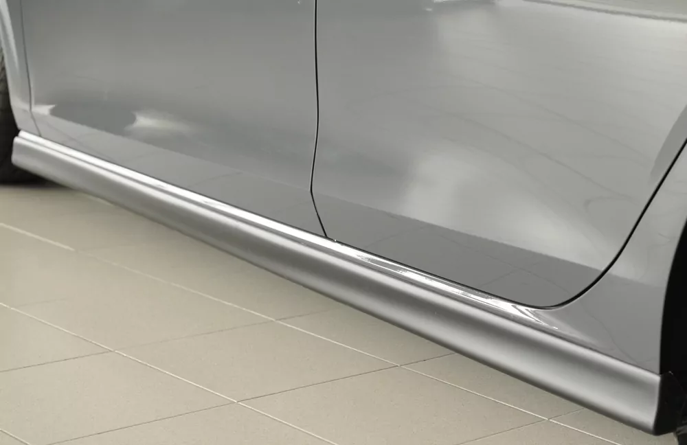 Rieger Seitenschweller links  (XS) matt schwarz für VW Golf 8 GTI 5-tür. 08.20-03.24 (bis Facelift)