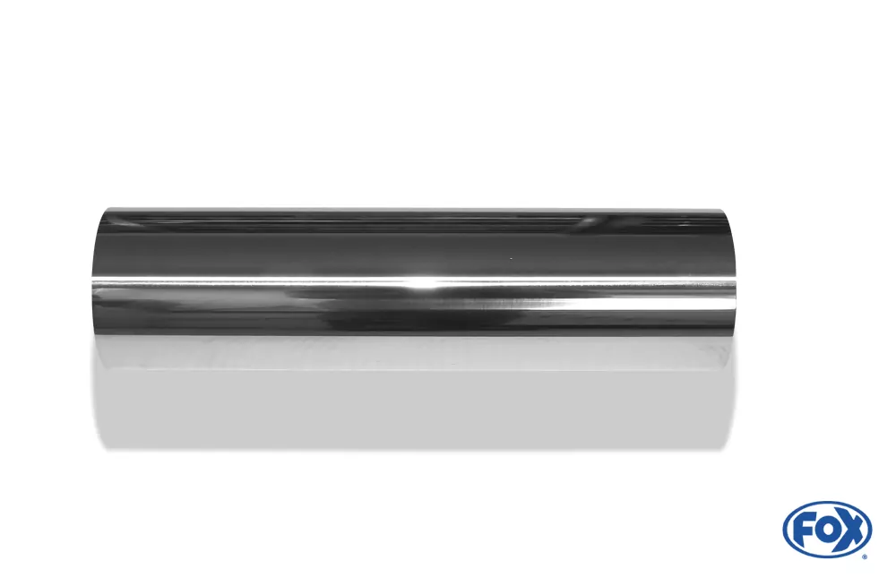 Anschweißendrohr Typ 10  Ø 80 mm / Länge: 300 mm  - rund / uneingerollt / gerade / ohne Absorber