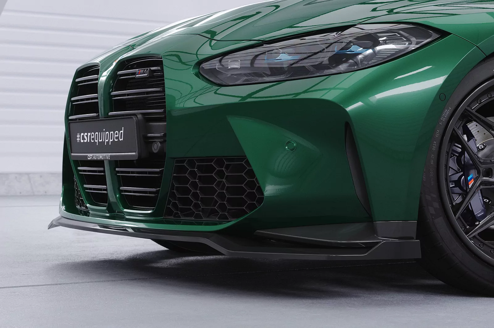 Cup-Spoilerlippe mit ABE für BMW M3 (G80/G81) / M4 (G82/G83) CSL769 Schwarz Strukturiert