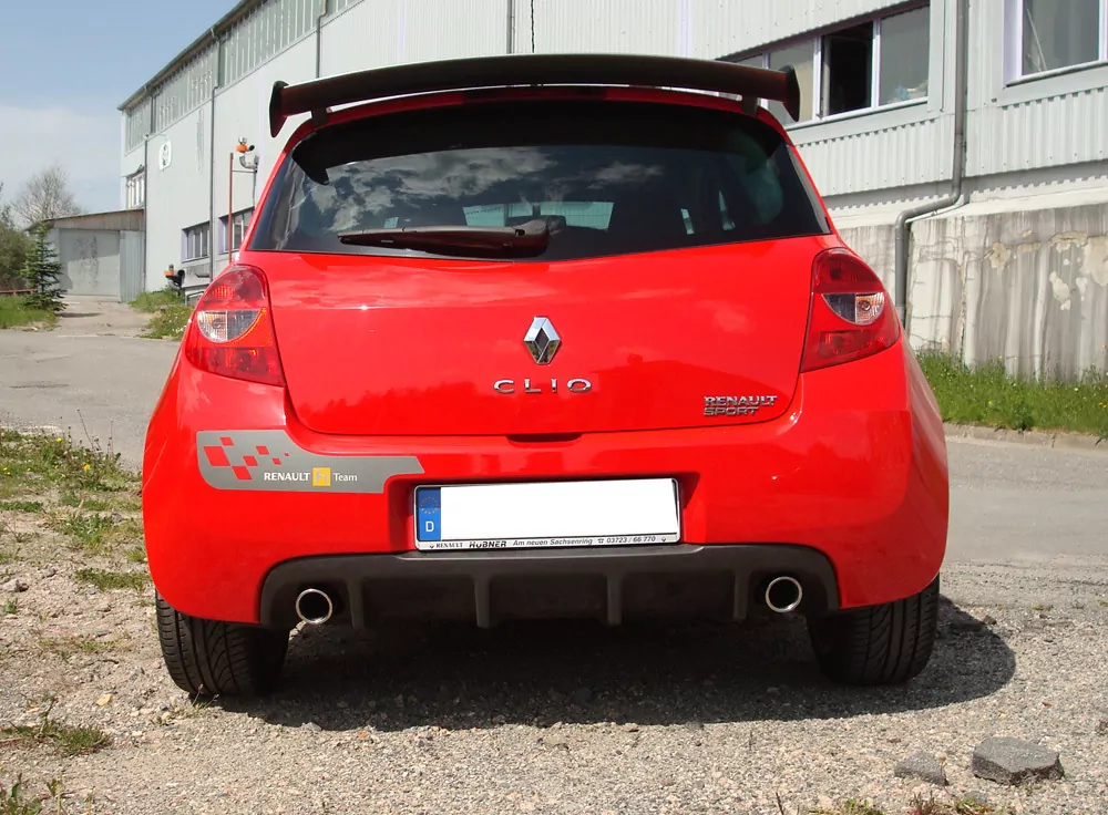 Renault Clio III B Sport  Endschalldämpfer quer Ausgang rechts/links - 1x76 Typ 17 rechts/links