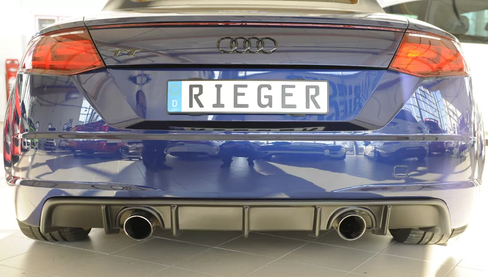 Rieger Heckeinsatz für Audi TT (8J-FV/8S) - Coupé 09.18- (ab Facelift) carbon optik