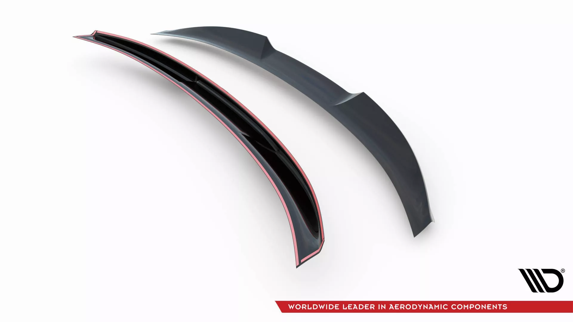 3D Spoiler CAP Für Bentley Continental Convertible GT Mk3 Schwarz Hochglanz