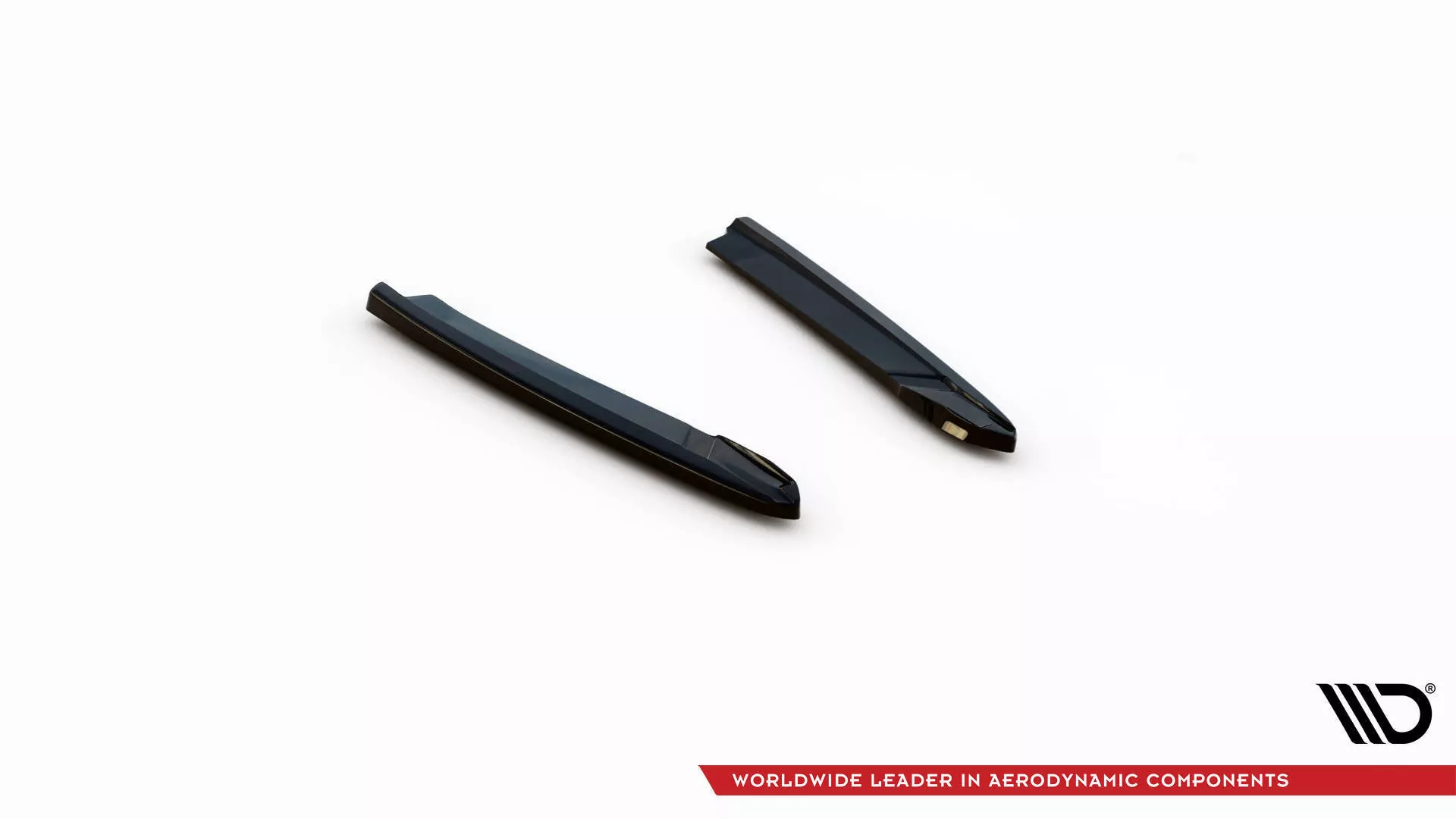 Heck Ansatz Flaps Diffusor V.3 Für Skoda Octavia RS Liftback / Combi Mk4 Facelift Schwarz Hochglanz