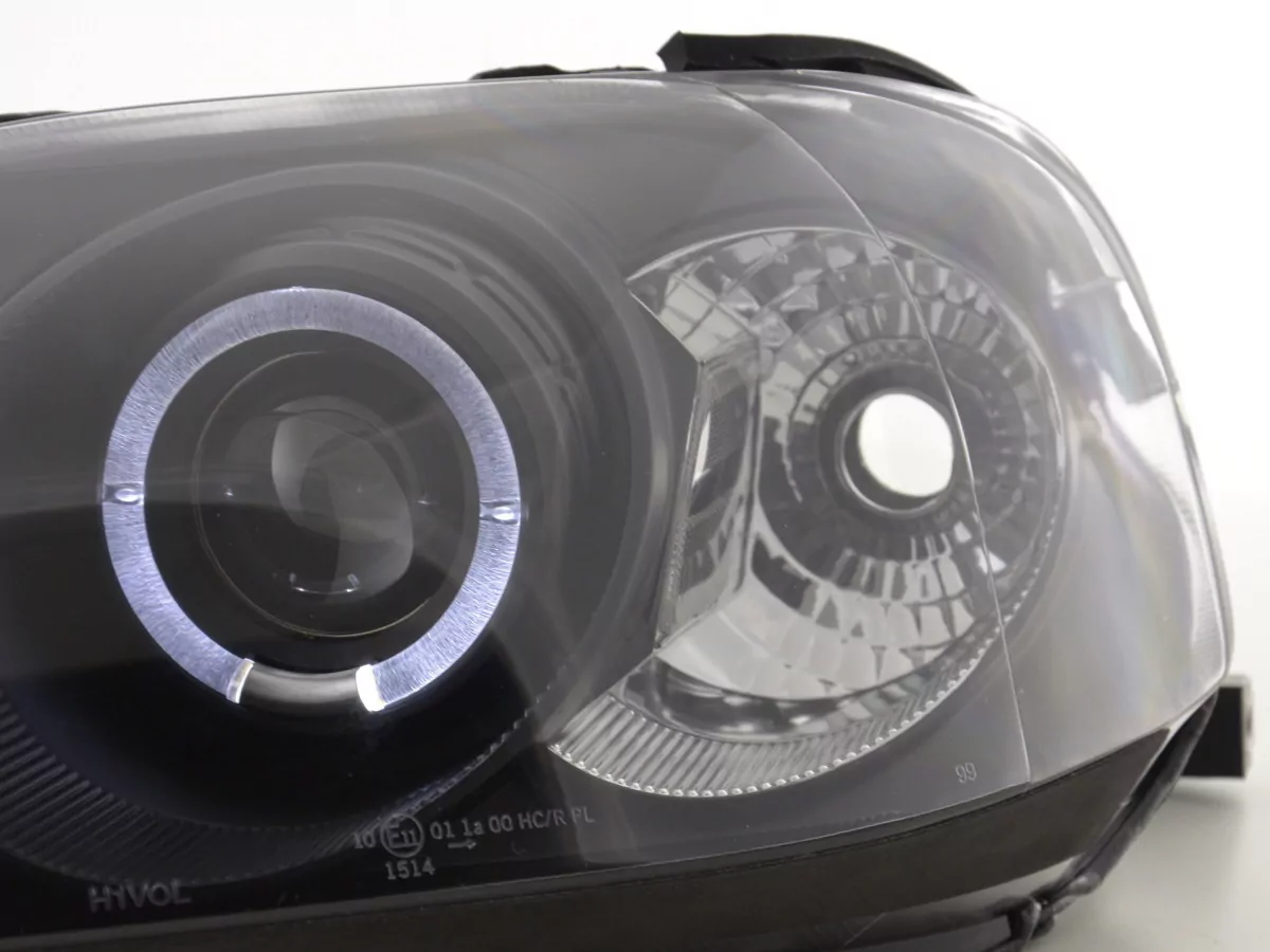 Scheinwerfer Set Honda Civic Coupe/Civic 4-trg. Bj. 99-00 schwarz