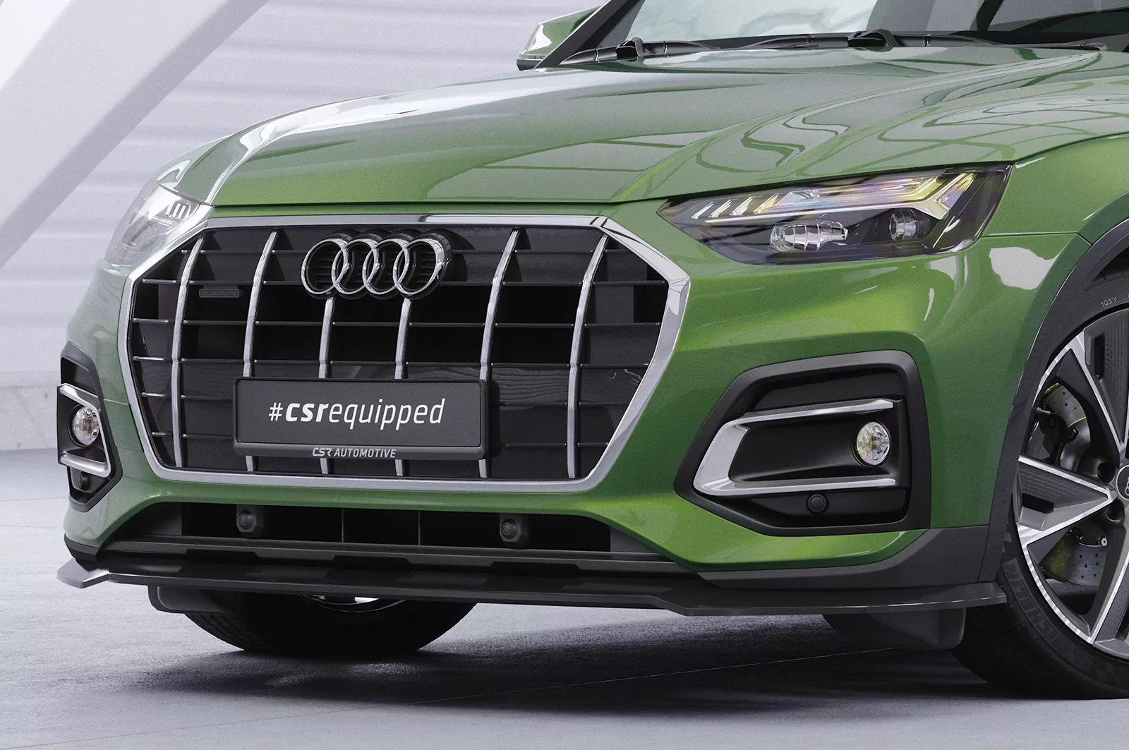 Cup-Spoilerlippe mit ABE für Audi Q5 (FY/FYT) CSL590 Schwarz Strukturiert