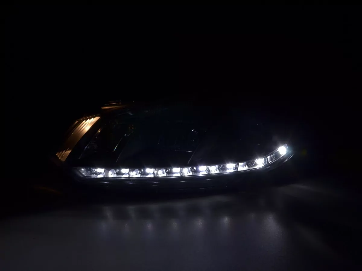 Scheinwerfer Set Daylight LED Tagfahrlicht VW Golf 6 Typ 1K Bj. 08- schwarz für Rechtslenker