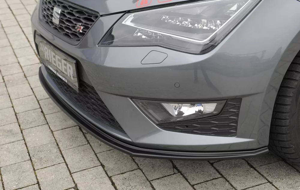 Rieger Spoilerschwert für Seat Leon FR (5F) | 5-tür. 01.13-12.16 (bis Facelift) für orig. FR-/ Cupra-Frontschürze