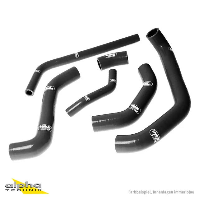 SAMCO SPORT Siliconschlauch Kit schwarz für Kawasaki ZX10R Modelljahr 2011-2015