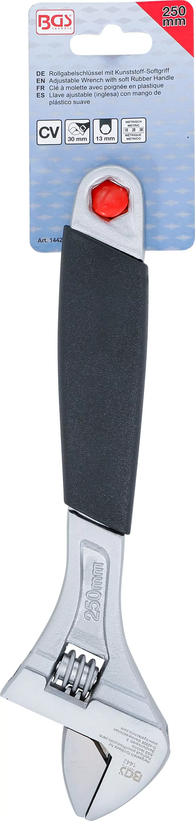 Rollgabelschlüssel mit Kunststoff-Softgriff | SW max. 30 mm