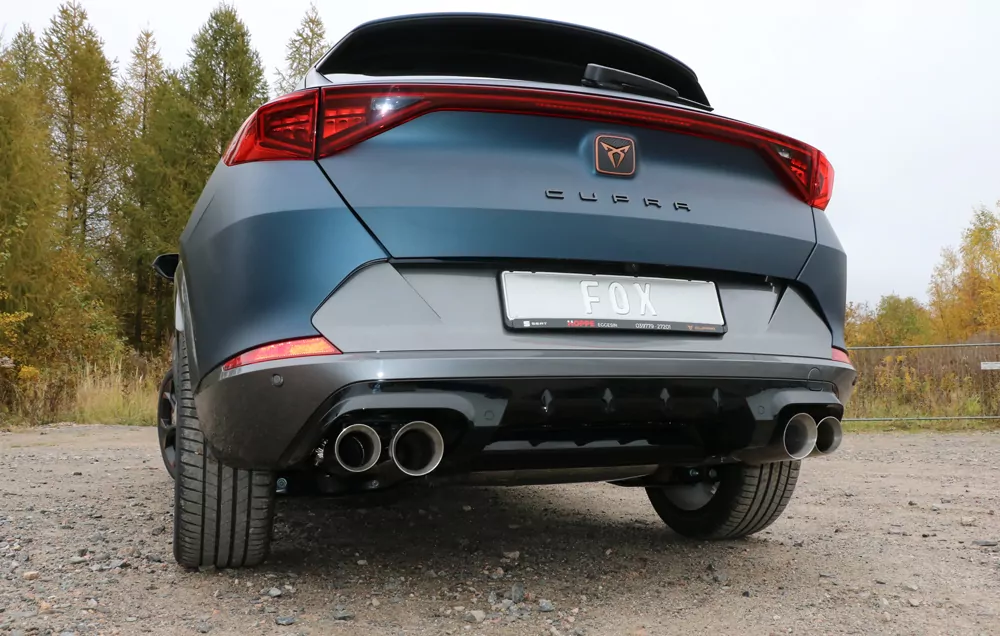 CUPRA Formentor 4x4  Halbanlage ab Kat - 2x100 Typ 25 innen und 2x90 Typ 25 außen - mit 2 elektronischen Klappen