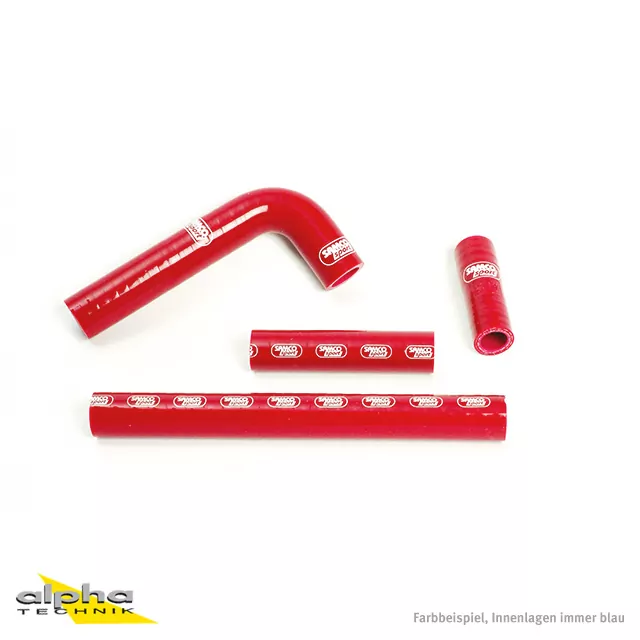 SAMCO SPORT Siliconschlauch Kit rot für Yamaha WR400F YZ400F WR426F YZ426F Modelljahr 1998-2002