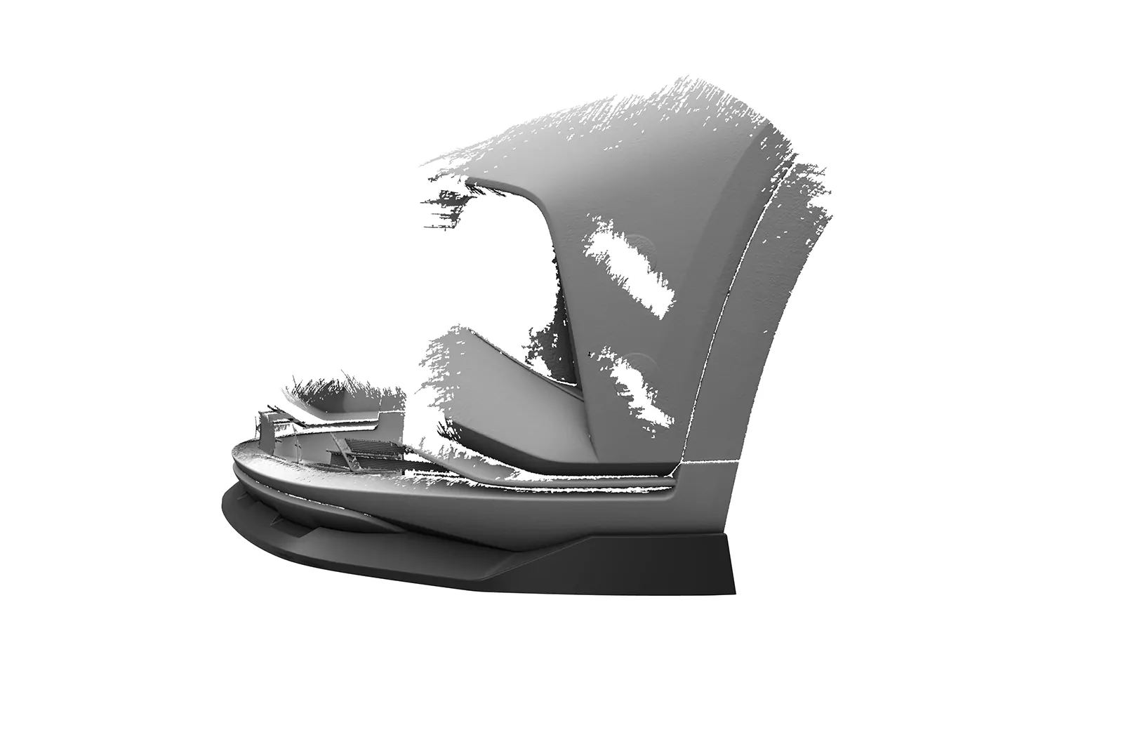 Cup-Spoilerlippe mit ABE für Hyundai Tucson 4 (NX4) CSL796 Schwarz Strukturiert