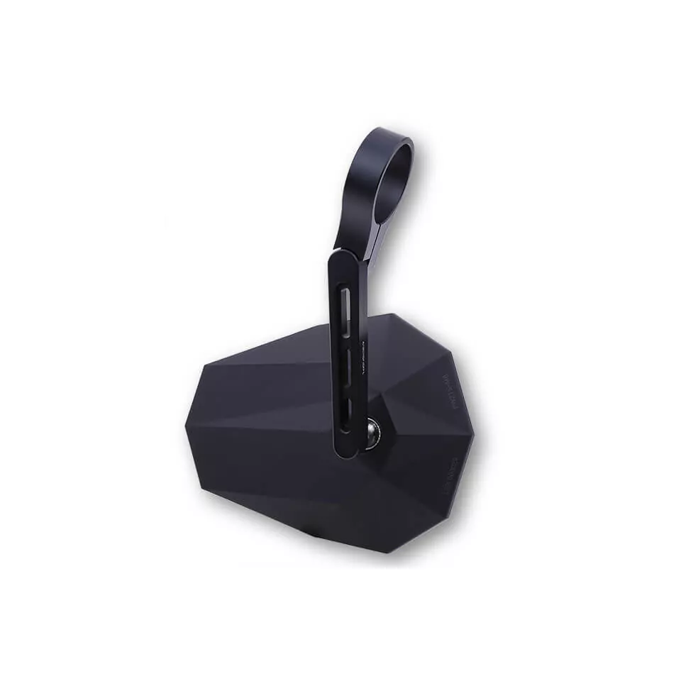 HIGHSIDER pro Stealth-X5, Lenkerendenspiegel, Kurz, Matt-Schwarz (1 Stk.)