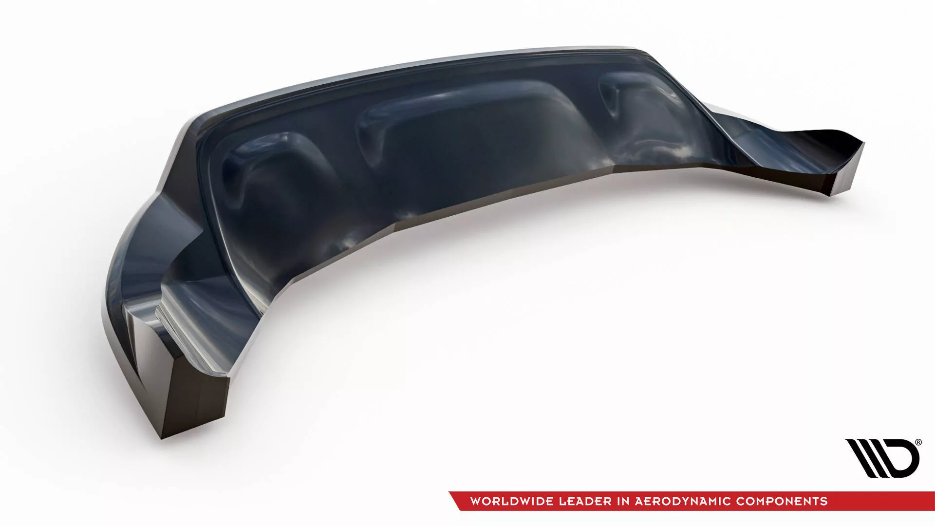 Hinten Splitter (mit Einem Vertikalem Balken) Jeep Compass Limited Mk2 Facelift Schwarz Hochglanz