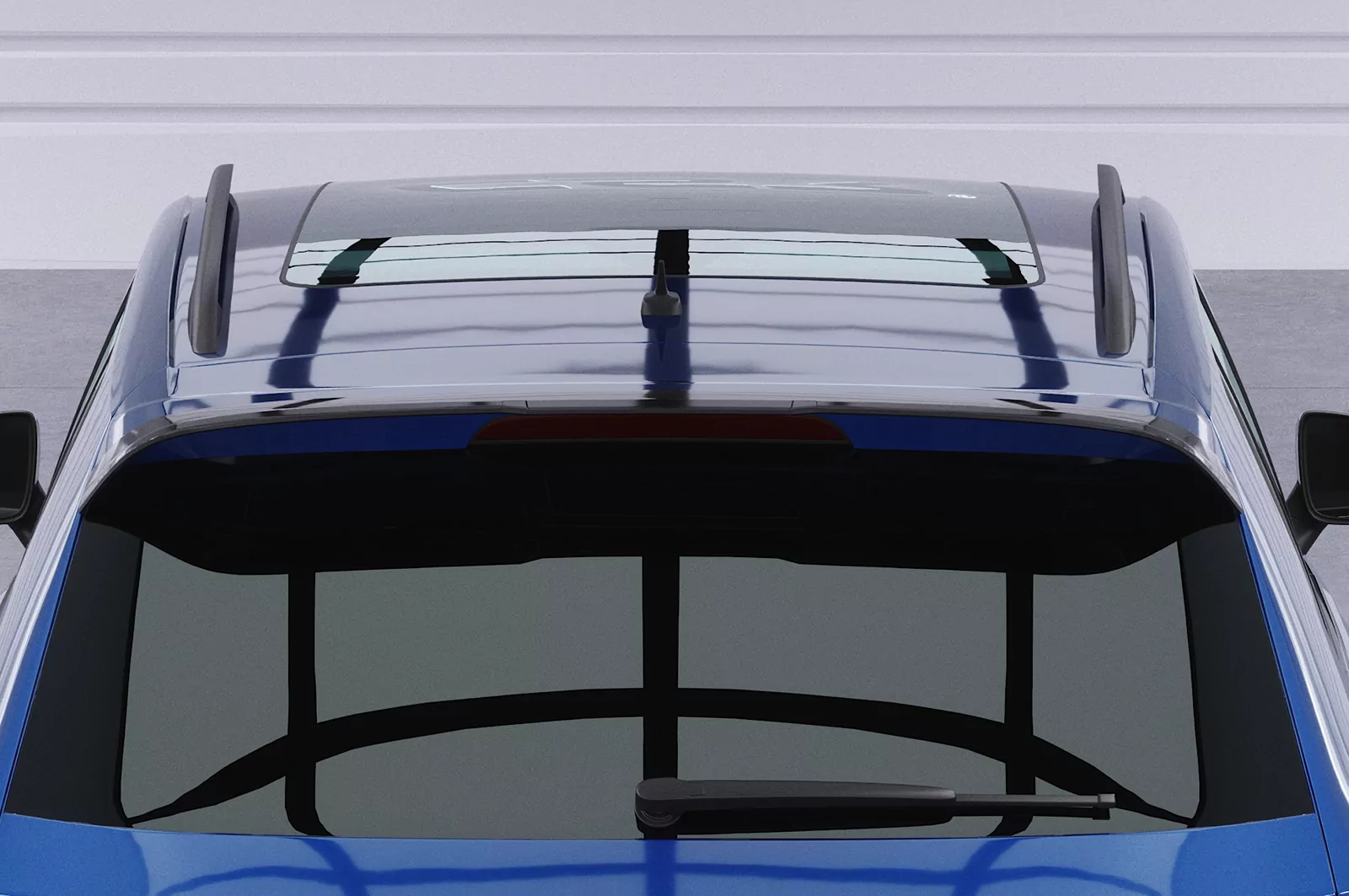 Heckflügel mit ABE für VW VW Tiguan II (Typ AD1) R / R-Line HF783 Schwarz Strukturiert