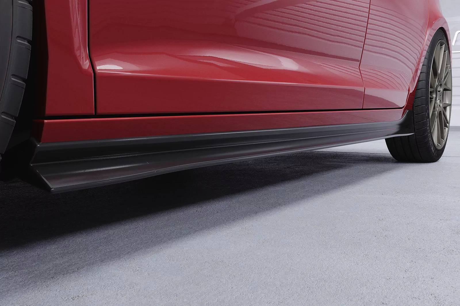 Seitenschweller für VW Golf 6 SS460 Strukturiert (schwarz matt)