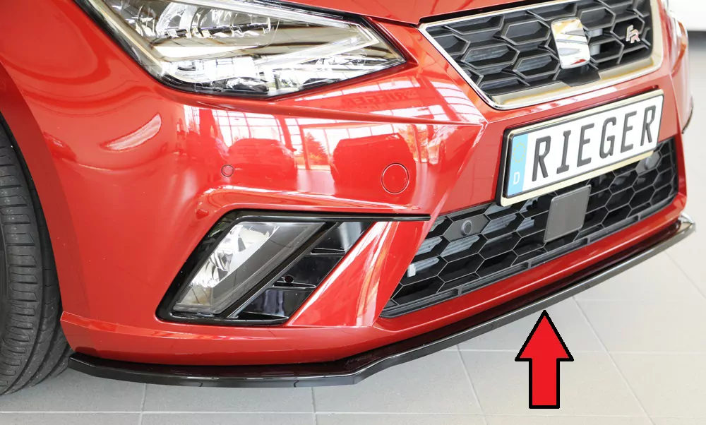 Rieger Spoilerschwert für Seat Ibiza (KJ) | 5-tür. 01.17- für orig. Frontschürze