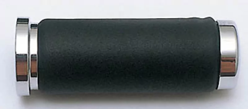 SHIN YO Handlebar Grips Chrome/leather