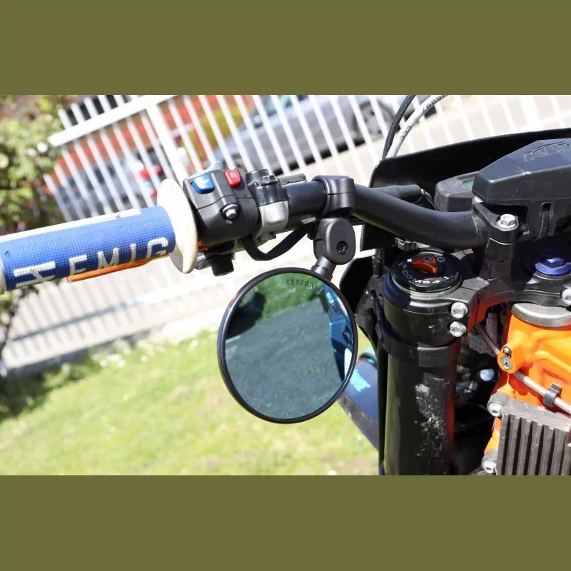 FAR SUMO-Spiegel Flexi 7924 | ABS | Schwarz | Stck | Klemmung 22-40 | verstellbar | Ø 103mm | E-geprüft