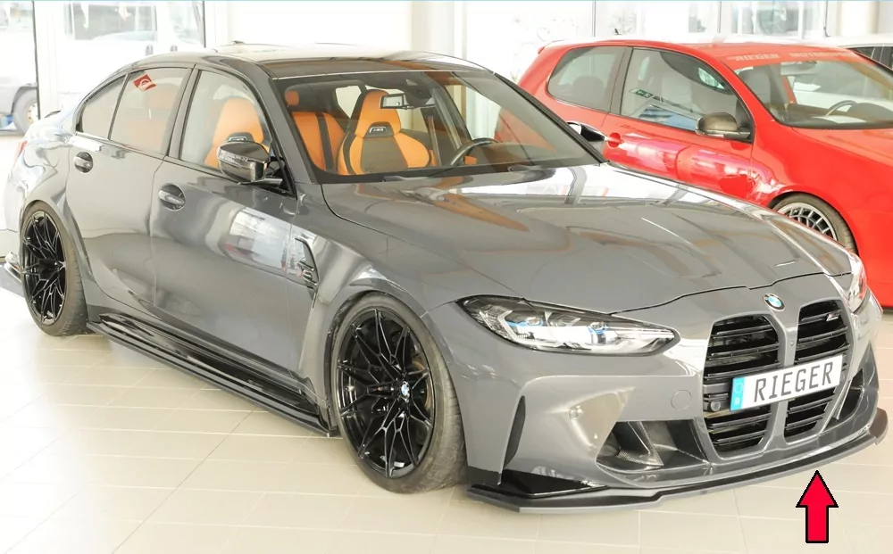 Rieger Spoilerschwert matt schwarz für BMW 4er G83 M4 (G234M) Cabrio 06.21-